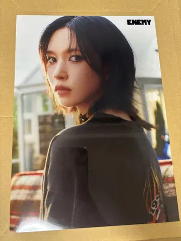 TWICE ENEMY 미나 라쿠텐 부쿠스 B5 사이즈 클리어 포스터