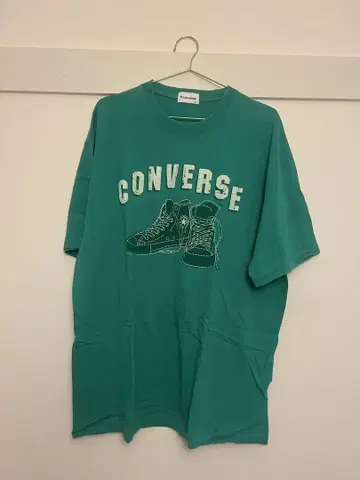 CONVERSE 그린 오버 사이즈 T셔츠