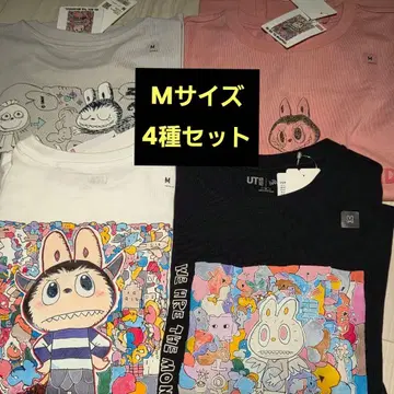 UNIQLO POPMART UT 러브브 유니클로 M 4장 세트