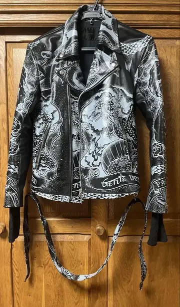 YASUYUKI ISHII cow leather jacket tattoo