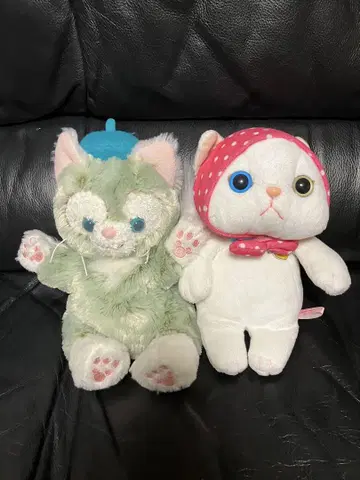 고양이 봉제 인형 2체 세트