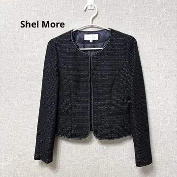 새상품급 Shel More 노카라 자켓 네이비 M 사이즈 포멀