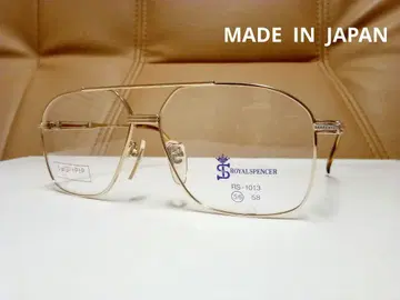 로얄 스펜서 고품질 투 브릿지 안경 프레임 ( 골드 ) 56 사이즈