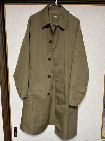 새상품급 UNIQLO 블록테크 스텐카라 코트 XS 얇은 소재