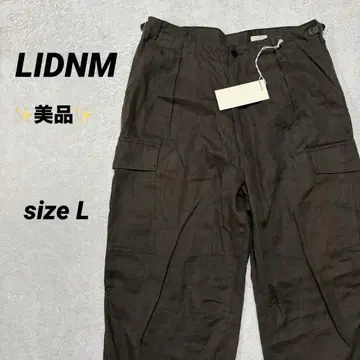 새상품급 LIDNM 카고 팬츠 L 카키