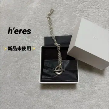 [ 미사용 새상품 ] h'eres 목걸이 45cm 실버925