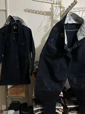 토비 카세야마 한정품 만지 패턴 겉옷 L 하의 M B-3