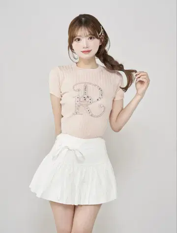 다리치 DR 비쥬 리브 니트탑 핑크
