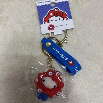 오사카 만박 키티 변신 미야쿠미야쿠 스트랩 키링