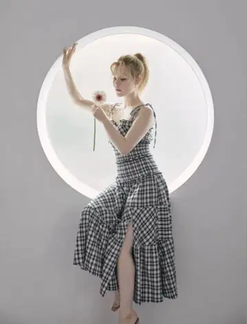 andmary 오드리 체크 드레스