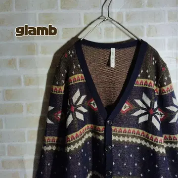 glamb 그램 가디건 얇은 소재 올 패턴