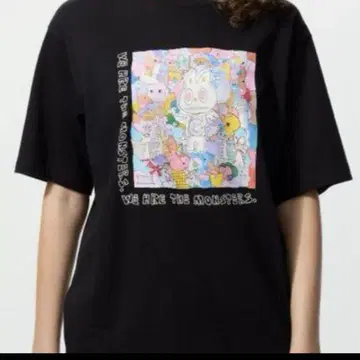 UNIQLO POPMART UT 유니클로 팝마트 라브브 S 블랙