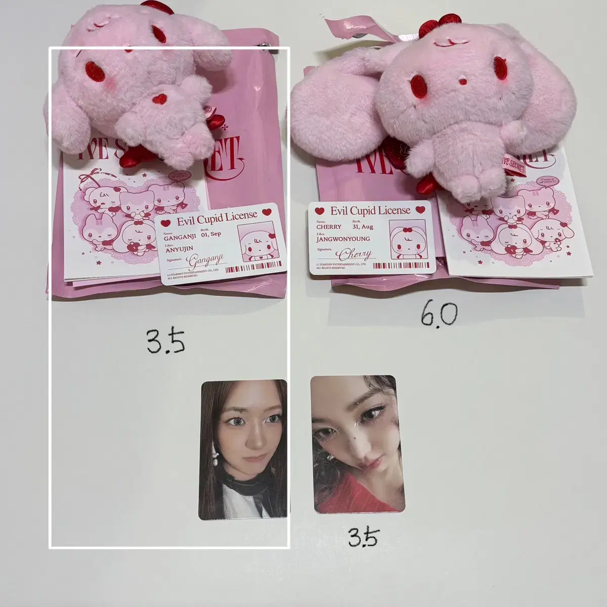 IVE SECRET EVIL CUPID レイ ぬいぐるみ IVE SECRET EVIL CUPID レイ