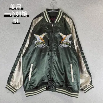 새상품급 일심여경 5L 독수리 매 자수 수베니어 자켓 스카잔