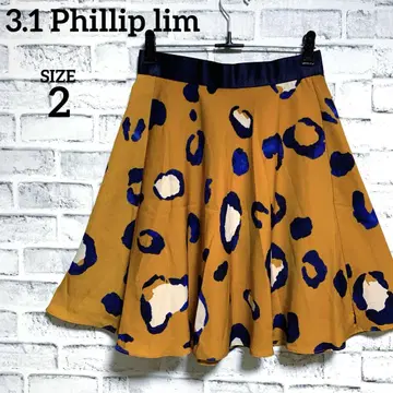 [ 3.1 Phillip lim ] 쓰리원필립림 올 패턴 플레어 스커트