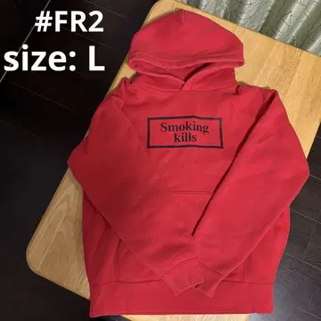 FR2 후드티 Smoking kills 후드티 빨간색 사이즈 L