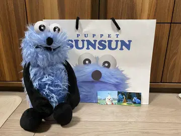 순순 오다이바 퍼펫 순순 봉제 인형 종이 봉투 씰 포함