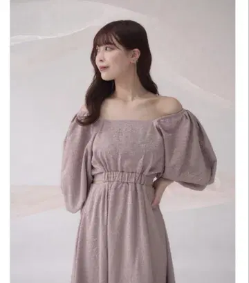 앞뒤 2way 허리 슬릿 벌룬 원피스
