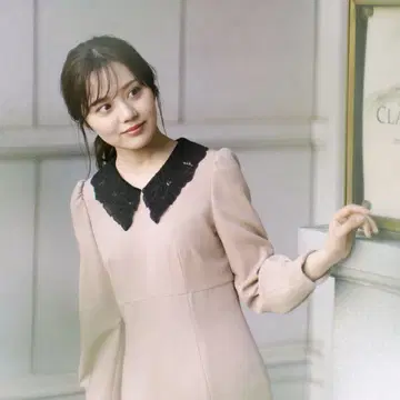 프로포션 바디 드레싱 레이스 스칼라 머메이드 원피스