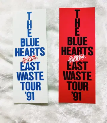 THE BLUE HEARTS 스티커 EASTWASTETOUR '91