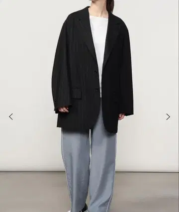 COUTURE D'ADAM 스트라이프 테일러드 자켓