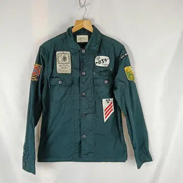 AVIREX 와펜 USN 자켓 네이비 M B3579