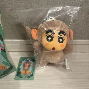 짱구는 못말려(크레용 신짱) 마스코트 봉제 인형 키링 52TOYS 원숭이