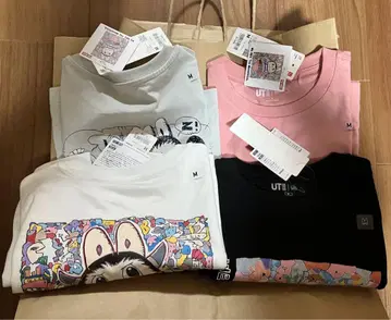 UNIQLO POPMART UT 러브브 유니클로 M 사이즈 4장 세트