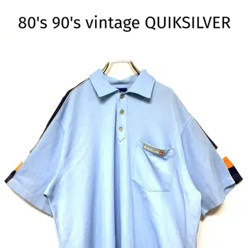 레어 80s 90s 빈티지 초기 QUIKSILVER 피케 셔츠