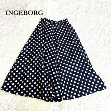 INGEBORG 잉게보그 빈티지 도트 롱 스커트