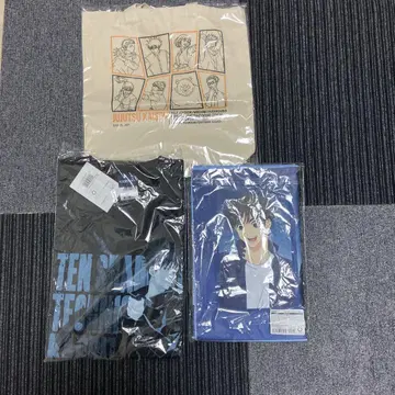 주술회전 T셔츠, 페이스타월, 토트백 세트