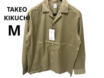 셔츠 TAKEO KIKUCHI 캐주얼 남성용 카키 M 가을 겨울