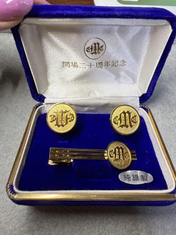 넥타이핀 커프스 은제