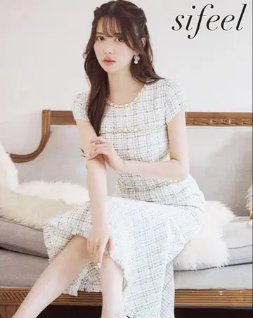 JEWELS sifeel 시 트위드 머메이드 드레스