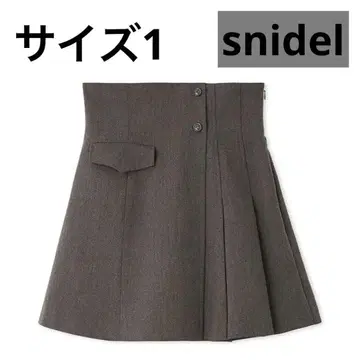 시착만 한 상품 snidel 플리츠 스카쇼 팬츠 그레이