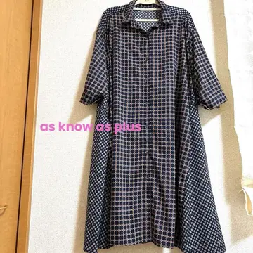 컨디션 최상 as know as plus 셔츠 원피스