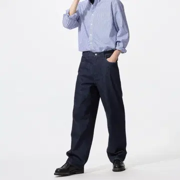 [ 새상품급 ] UNIQLO 와이드 스트레이트 청바지 34인치