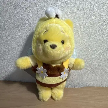 디즈니 스토어 푸우 봉제 인형 키링 키체인 벌