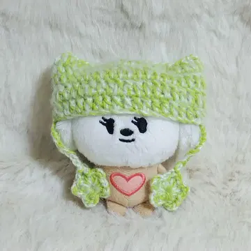 뿔바투 밤굿  의류 10cm 고양이 귀 니트 모자 별 그린