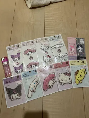 산리오 와펜 세트