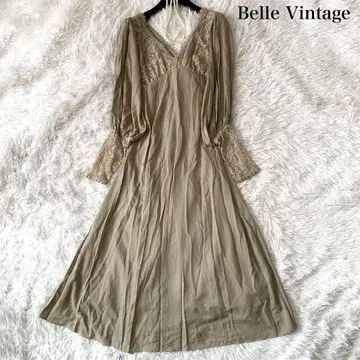 Belle vintage 백리본 레이스 롱 원피스 프리 사이즈