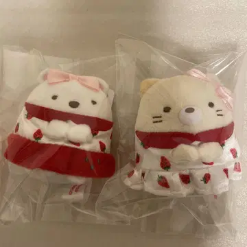 새상품 사쿠마 딸기 테노리 봉제 인형 스미코구라시 고양이 시로쿠마