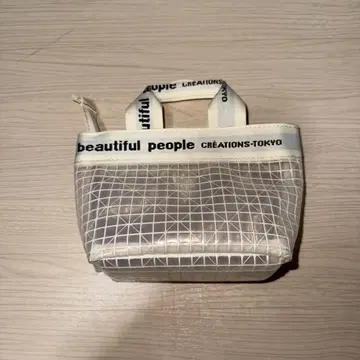 beautiful people / 비닐 로고 파우치