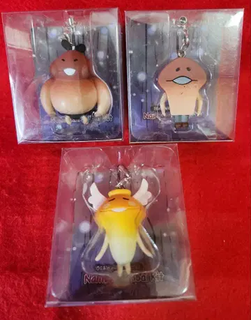 오사카리 탐정 나메코 컬렉션 피규어 3종 모음 스트랩