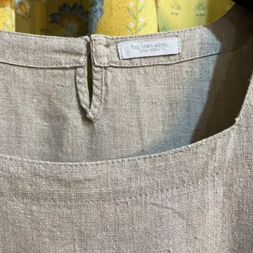 fog linen works 7부 소매 롱 원피스