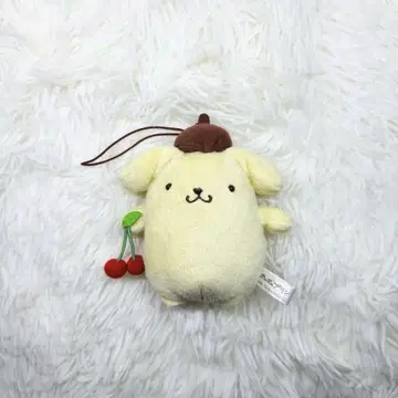 레어 새상품급 폼폼푸딩 체리 마스코트 봉제 인형