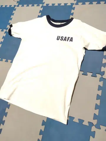 USA제 USAFA 공군 밀리터리 링거 T셔츠 빈티지