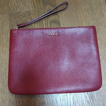 FURLA 빨간색 클러치백 파우치