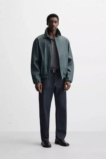 ZARA 새상품 인조 가죽 자켓