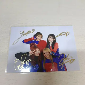 girls2 4명 친필 사인 엽서